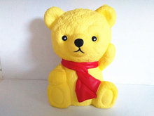 Wholesale Bow Tie Bear PU Soft Slow Rising Squishy Toy